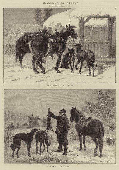 Coursing in Polen door Juliusz Fortunat Kossak
